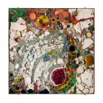 Armando Baldinelli, Abstract Composition, mosaic with found objects