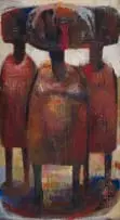 Washer Women by Bill Ainslie, 1964, oil on board, sold May 2026