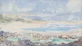 Cecil Higgs, Beachscape, oil on canvas