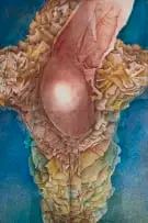 Jan Visser, Sagte Kruisiging (Soft Crucifixion), oil on canvas