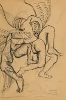 Alexis Preller, Icarus Falling, 1940, pen and pencil on paper