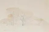 Bushveld Landscape, Northern Transvaal by Jacobus Hendrik Pierneef, 1927, watercolour and pencil on paper, sold May 2026