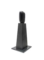 Untitled (Head) by Anton Smit, ciment fondue, on a painted wooden base, offered May 2026