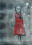 Nelson Makamo, Somewhere I Belong, 2024, monotype and pastel on paper