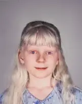 Pieter Hugo, Grace Walker, United Kingdom, Portraits of Albinos Series, 2003, archival pigment ink on cotton paper laid down on card
