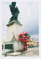 Athi-Patra Ruga, The Intervention on the Anglo-Boer Monument by FWWOA (Future White Women of Azania), 2015, digital colour print