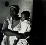 Greg Marinovich, Mother of Aids Sufferer with Granddaughter, Tugela Ferry, archival silver bromide print on fibre-base paper