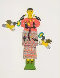Elajah by Bonakele (Bonnie) Ntshalintshali, 1991, colour screenprint on paper, sold May 2026