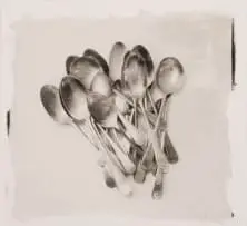 Stephen Inggs, Spoons, hand-painted silver gelatin on paper
