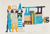 Walter Battiss, Seen on Fook Island, 1973, ink and pen on paper