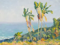 Edward Roworth, Strelitzias Yengele, oil on board
