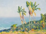 Edward Roworth, Strelitzias Yengele, oil on board