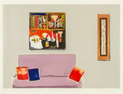 Sam Nhlengethwa, Tribute to Cecil Skotnes, 2011, lithograph on paper