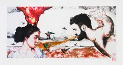 Christiaan Diedericks, Mending the Earth (Redux), 2014, photolithograph on paper