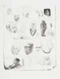 Conrad Botes, Die Verskriklike Fronse van Mannetjies (The Terrible Frowns of Men), 1993, lithograph on paper