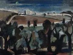 Maud Sumner, The Walls of Jerusalem from the Olive Groves, oil on canvas