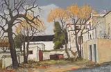 David Botha, Patriot Street, Paarl, 1981, oil on canvas laid down on board