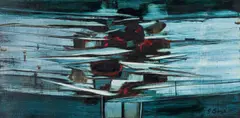 George Boys, Rhythm of Africa II, oil on board