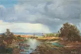 Gabriel de Jongh, A Break in the Clouds, 1971, oil on canvas