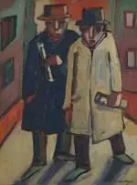 Iris Ampenberger, Black Friday, oil on board