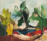 Paul du Toit, Trees and Stream
