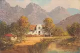 Gabriel de Jongh, Cape Dutch House, oil on canvas