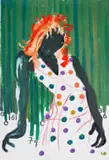 Wycliffe Mundopa, New Women V, oil on heavy weight paper