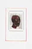 Richard Mudariki, Musoro (Head), 2016, ink and pastel on paper