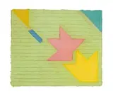 Lynda Ballen, Shine, paper pulp and pigment, in a Perspex box
