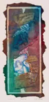 Christiaan Diedericks, Chanson de Venise (Song of Venice), 1991, hand-coloured collage on paper