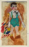 Jim Dine, New Pinocchio, 2003, colour etching and acrylic on paper