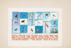 Tom Phillips, Sixteen Appearances of the Union Jack, screenprint on paper