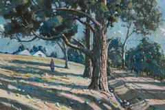 Sydney Carter, Short Cut, watercolour and gouache on paper laid down on board