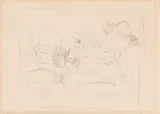 Pieter Wenning, Sketch of Malta, Observatory, pencil on paper