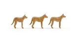 Julius Mfethe, Dogs, three, carved wood