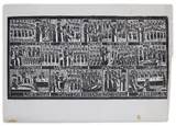 Azaria Mbatha, Jesus at Work, linocut on paper