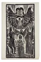 John Muafangejo, The Baptism of Christ, 1968, linocut on paper