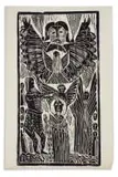 John Muafangejo, The Baptism of Christ, 1968, linocut on paper