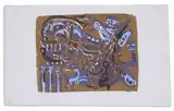 Azaria Mbatha, Untitled (Jonah and the Whale I), 1960, colour screenprint on paper