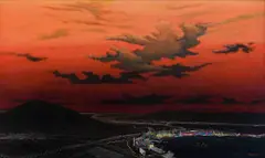 Mj Lourens, Cityscape, 2003, oil on board