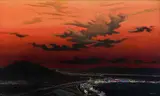 Mj Lourens, Cityscape, 2003, oil on board