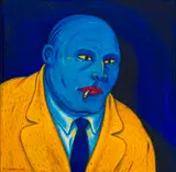 Norman Catherine, Blue Head, oil on canvas