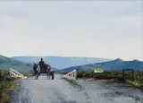 Peter Bonney, Donkey Cart, 2009, oil on board