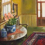 Mari Vermeulen-Breedt, Foyer, Victoria Hotel Cradock, 2008, oil on canvas