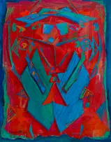 Dirk Meerkotter, African Mask, 1991, oil on canvas