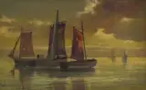 Otto Klar, Saldanha Bay, oil on board