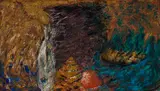 Regi Bardavid, Composition with Fish and Insect, oil on canvas