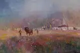 Errol Boyley, Ploughing in Spring, oil on canvas