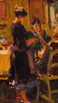 Adriaan Boshoff, The Order Sir?, 1996, oil on canvas laid down on board