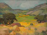 Piet van Heerden, Kamiesberge Namakwaland, oil on panel